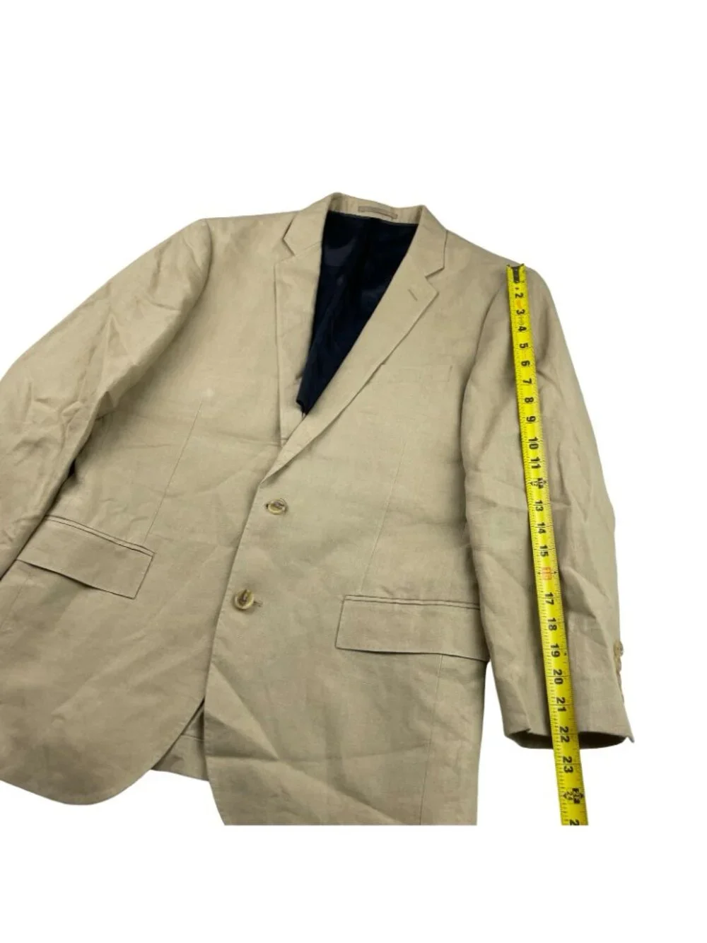 J.Crew Men’s Ludlow 100% Irish Linen 2-Button Blazer Khaki/Tan • 40R